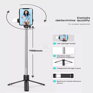 Selfi Stick With LED Light