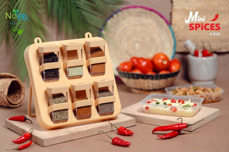 Spices Rack - 6 Pcs Kitchen Organizer