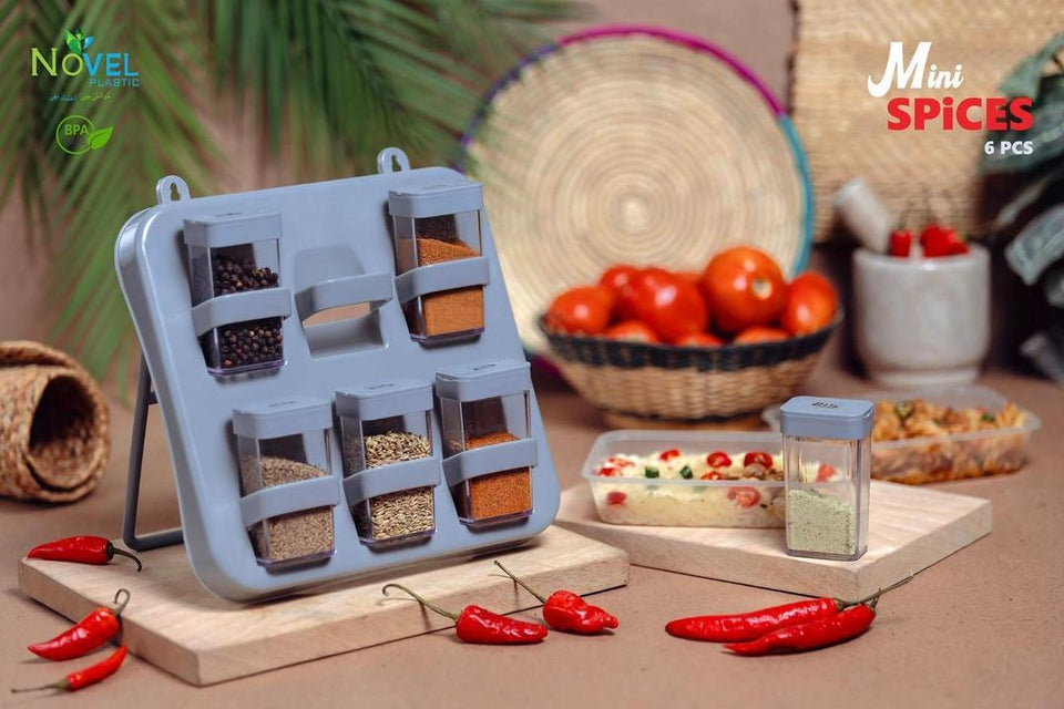 Spices Rack - 6 Pcs Kitchen Organizer