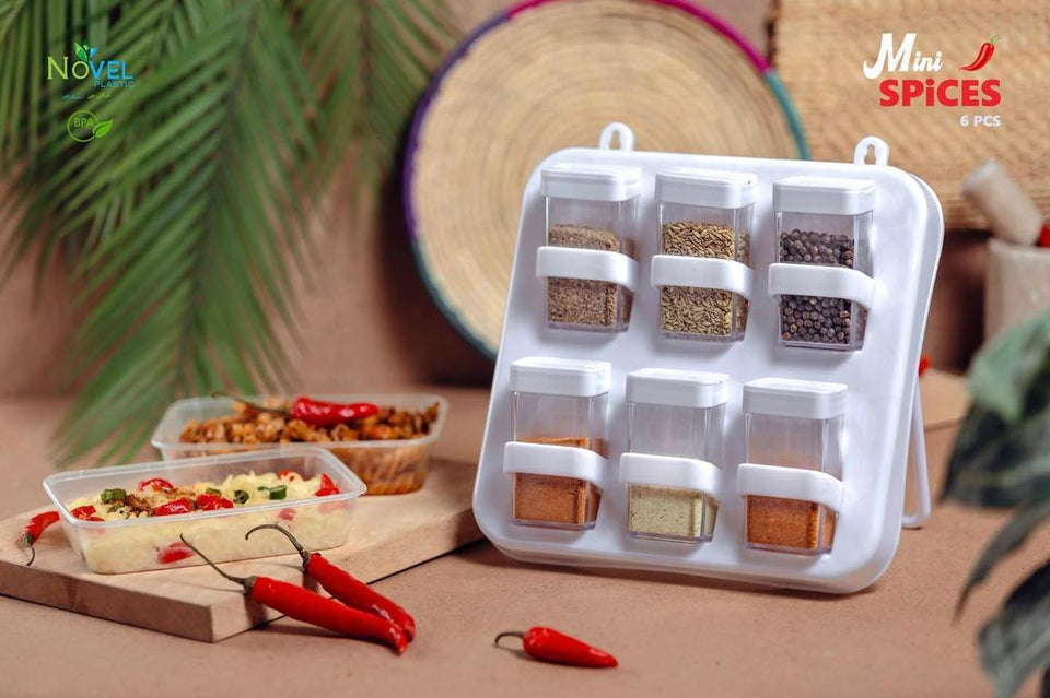 Spices Rack - 6 Pcs Kitchen Organizer