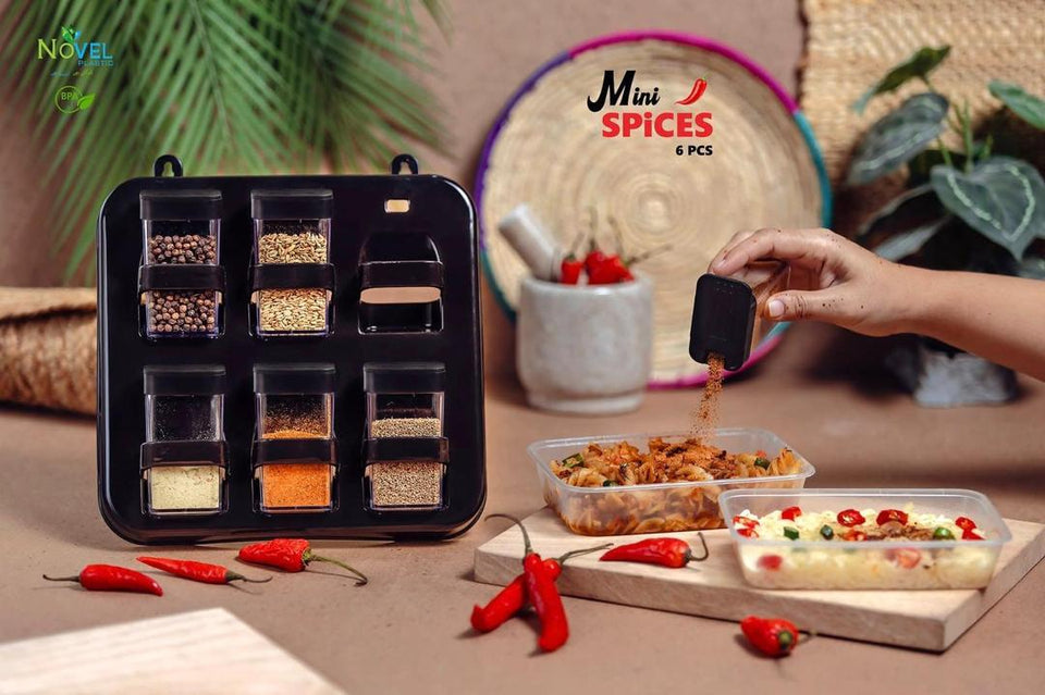 Spices Rack - 6 Pcs Kitchen Organizer