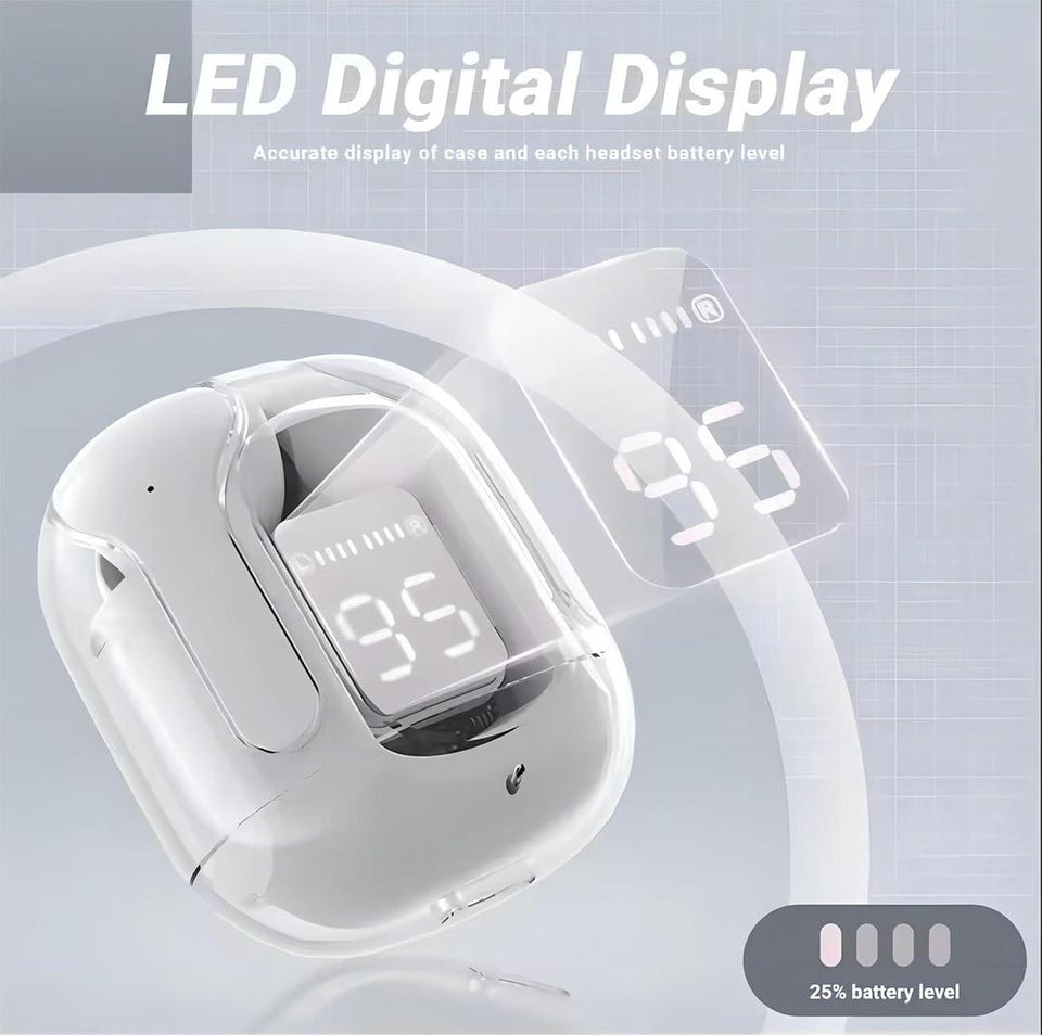 Stylish Clear Case Earbuds